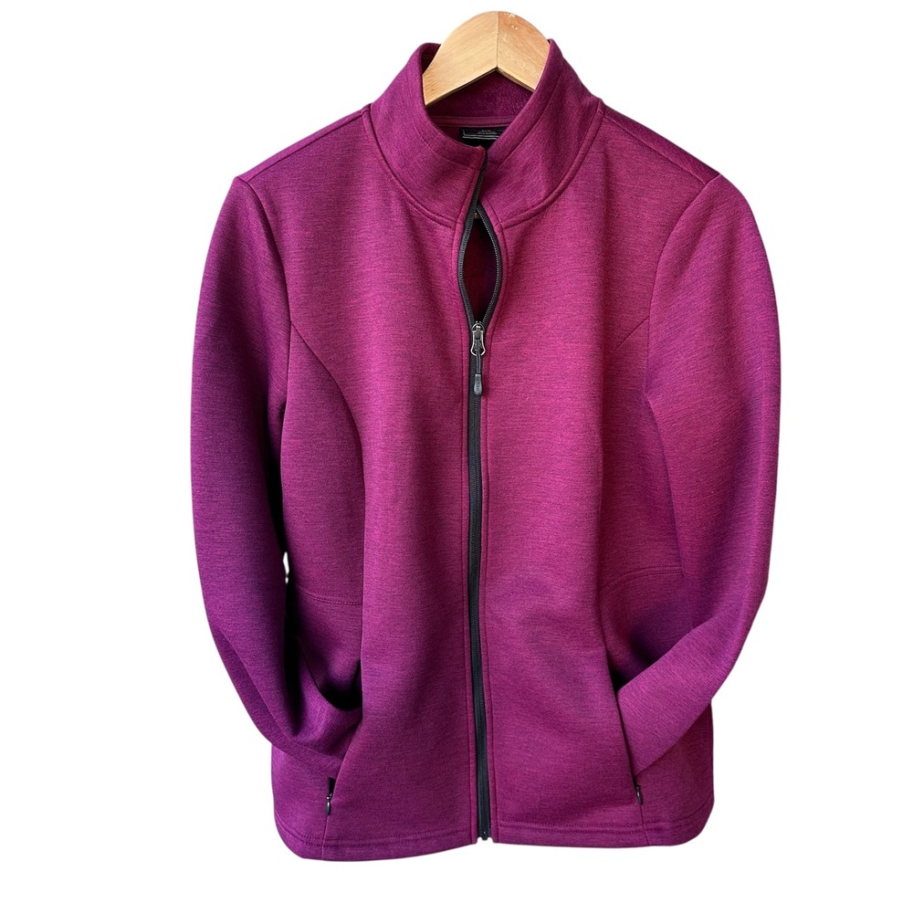 32 Degrees Heat Jacket Purple Fleece Full Zip Active Outdoor Gorpcore Sz Medium